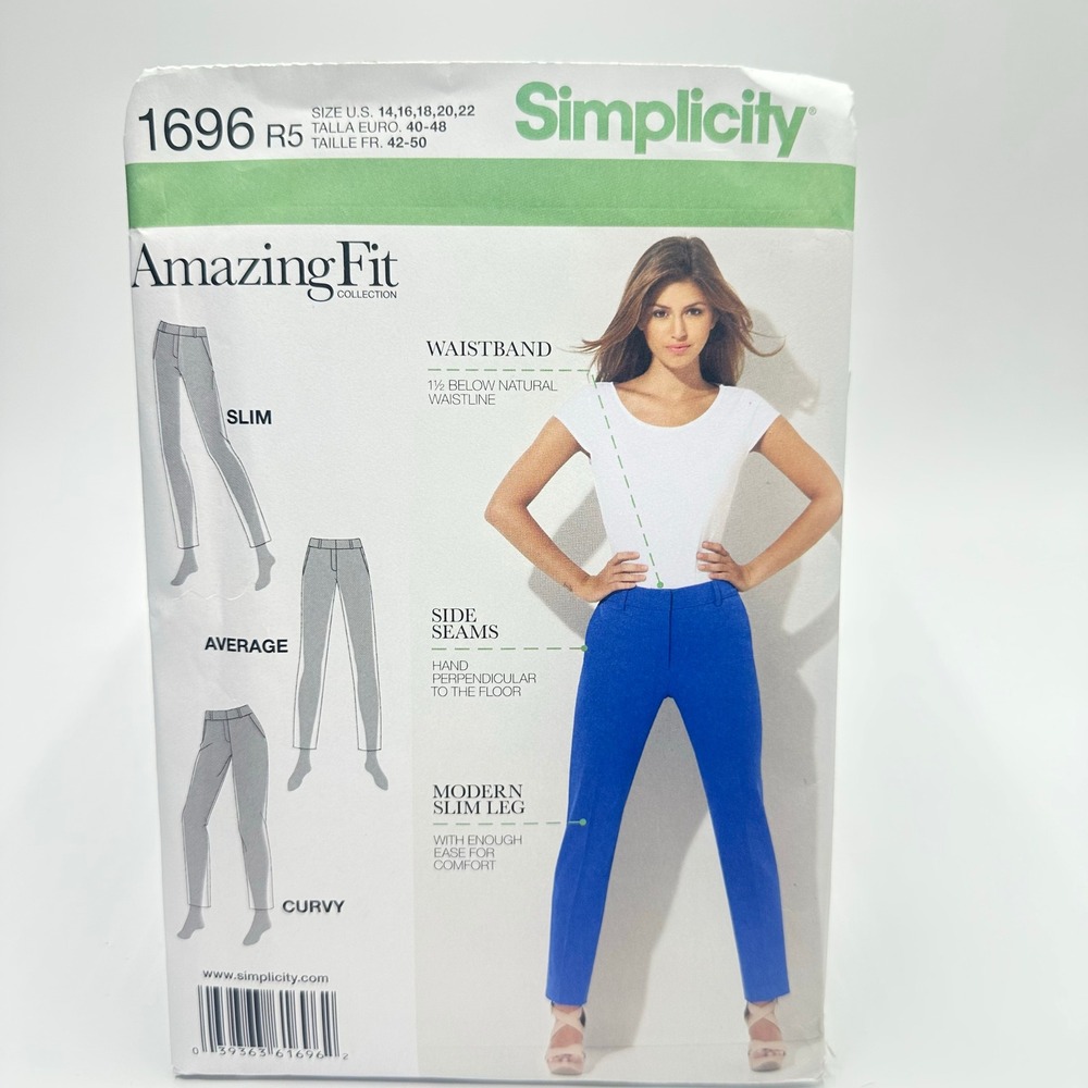 Simplicity Sewing Pattern Misses 14-22 1696 Uncut Factory Folded